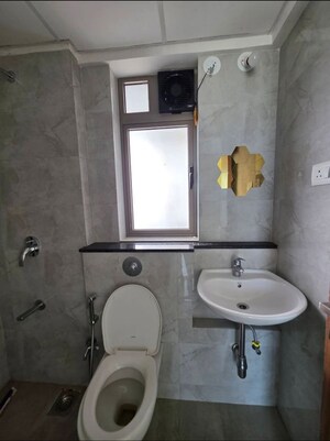 Bathroom in 1 BHK Apartment at Sheth Irene, Malad West – for Rent