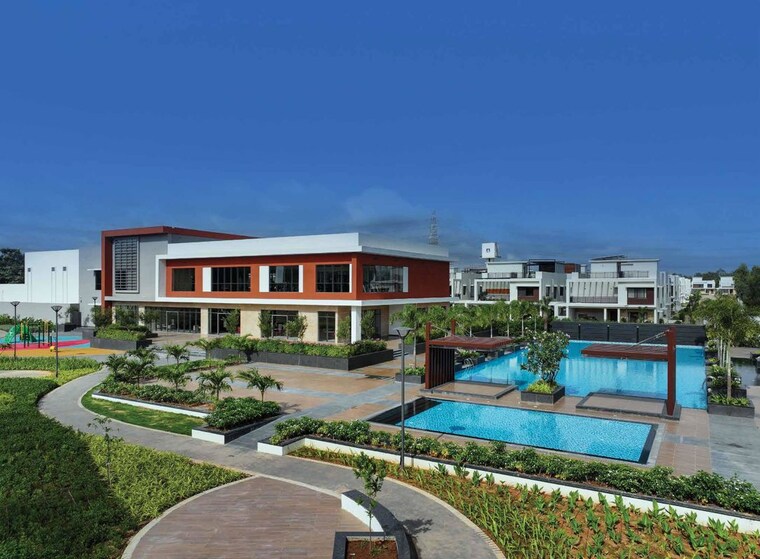 Exterior View, adarsh-palm-acres 4 Bedroom 4000 Sq.Ft. Villa In Huttanahalli Bangalore 10464213
