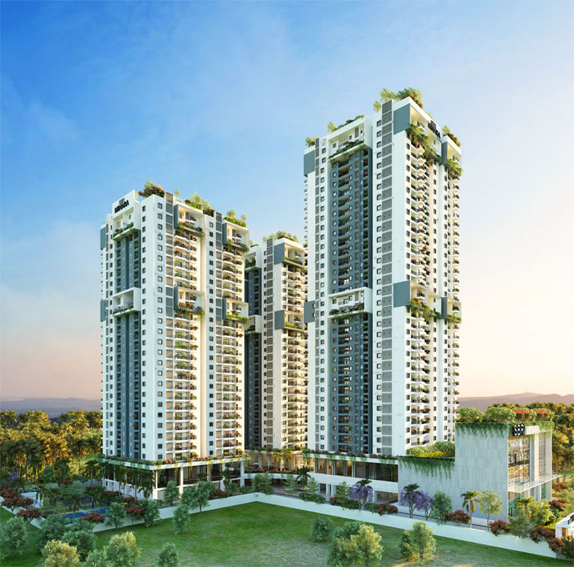 2 BHK + Study Room,Extra Room 920 Sq.Ft. Apartment in SBR Minara