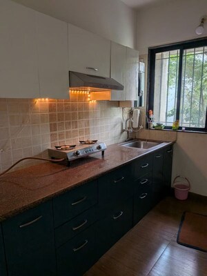 Kitchen in 3 BHK Apartment at Kamgar Putala Vasahat – for Rent
