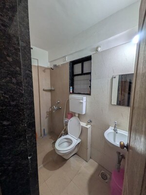 Bathroom in 3 BHK Apartment at Kamgar Putala Vasahat – for Rent