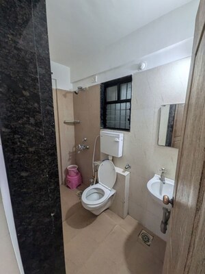 Bathroom in 3 BHK Apartment at Kamgar Putala Vasahat – for Rent