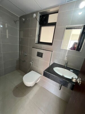 Bathroom in 2 BHK Apartment at Shapoorji Pallonji Sensorium Auris, Hinjewadi – for Rent