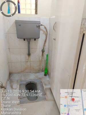 Bathroom in 1 BHK Apartment at Shubarambh Apartments, Manpada – for Rent