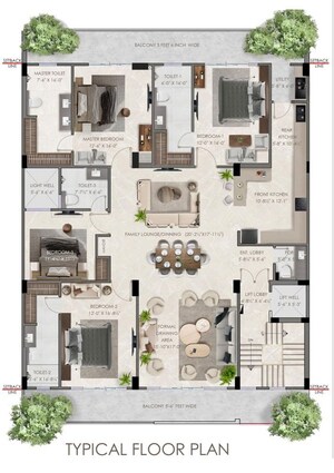 Floor Plan in 4 BHK Builder Floor at Sector 39 – for Sale