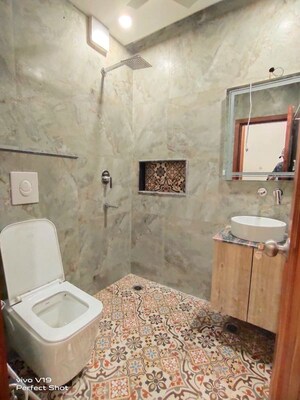 Bathroom in 3 BHK Builder Floor at East Of Kailash – for Rent
