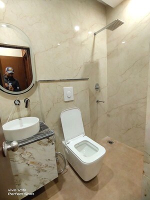 Bathroom in 3 BHK Builder Floor at East Of Kailash – for Rent
