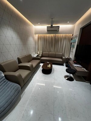 Living Room in 3 BHK Apartment at Gym View, Khar West – for Rent