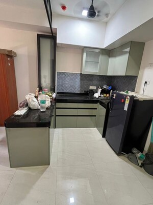 Kitchen in 1 BHK Apartment at Lodha Crown Quality Homes, Majiwada – for Rent