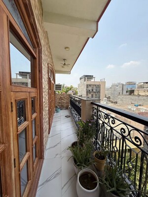 Balcony in 3 BHK Builder Floor at Kalkaji – for Rent
