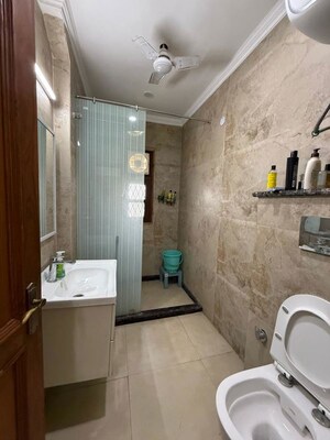 Bathroom in 3 BHK Builder Floor at Kalkaji – for Rent