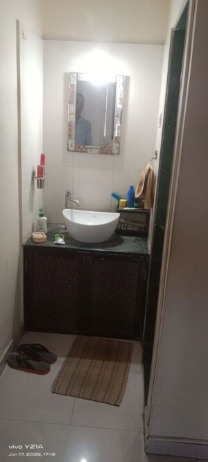 Bathroom in 2 BHK Apartment at Puranik City, Kasarvadavali – for Rent