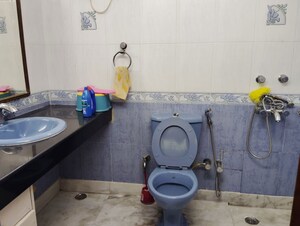 Bathroom in 3 BHK Builder Floor at Kalkaji – for Rent
