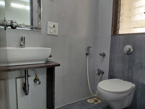 Bathroom in 2 BHK Apartment at Asmita Sand Dunes, Malad West – for Rent