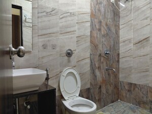 Bathroom in 2 BHK Apartment at Asmita Sand Dunes, Malad West – for Rent