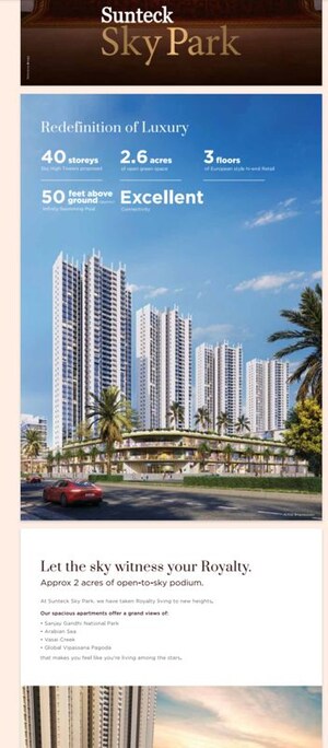 2 BHK Apartment – Exterior View View at Sunteck Sky Park, Mira Road - for Sale