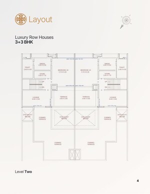 Floor Plan in 6 BHK Villa at Oxford Golf Estate, Lavale – for Sale