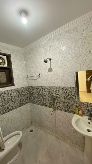 Bathroom in 2 BHK Builder Floor at Saket – for Rent