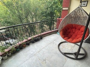 Balcony in 3 BHK Apartment at Lajpat Nagar – for Rent