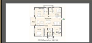 Floor Plan in  Apartment at Lodha Bellezza Sky Villas, Kukatpally – for Sale