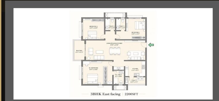 Floor Plan, lodha-bellezza-sky-villas  2000 Sq.Ft. Apartment In Kukatpally Hyderabad 10464940