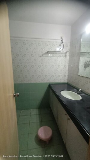 Bathroom in 3 BHK Apartment at Pashan – for Rent