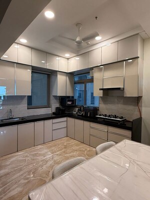 Kitchen in 3 BHK Apartment at Sheth Auris Serenity Tower 3, Malad West – for Rent