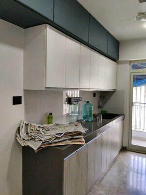 Kitchen in 3 BHK Apartment at Godrej The Trees, Vikhroli East – for Rent