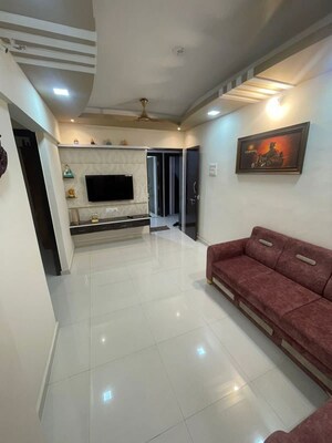 Living Room in 2 BHK Apartment at Shubh Iconic, Ambernath – for Sale