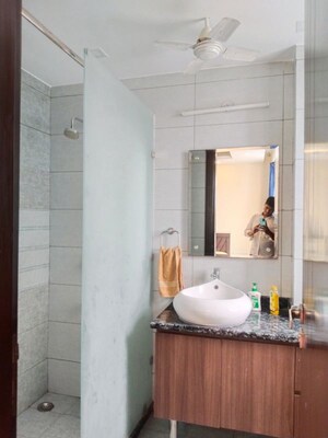 Bathroom in 4 BHK Apartment at Kailash Hills – for Rent