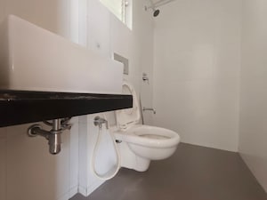 Bathroom in 1.5 BHK Apartment at Godrej Emerald, Ghodbunder Road – for Rent