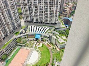 Balcony in 3 BHK Apartment at Godrej Emerald, Ghodbunder Road – for Rent