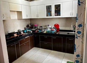 Kitchen in 3 BHK Apartment at Omaxe R2, Gomti Nagar – for Rent