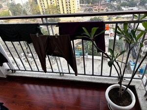 Balcony in 3 BHK Apartment at Omaxe R2, Gomti Nagar – for Rent