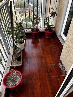 Balcony in 3 BHK Apartment at Omaxe R2, Gomti Nagar – for Rent