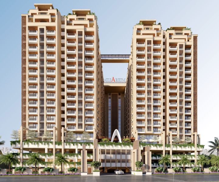 3 BHK + Pooja Room,Servant Room,Study Room,Extra Room,Store Room 1736 Sq.Ft. Apartment in Eeshanya Miliarium