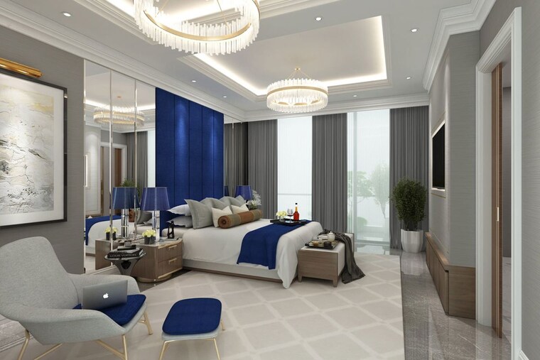 Master Bedroom, dlf-the-camellias 4 Bedroom 7800 Sq.Ft. Apartment In Sector 42 Gurgaon 10465589