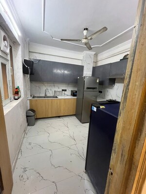 Kitchen in 2 BHK Builder Floor at East Of Kailash – for Rent
