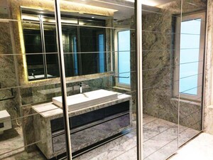 Bathroom in 4 BHK Builder Floor at Panchsheel Park – for Rent