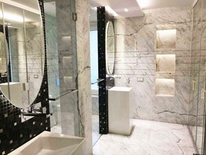 Bathroom in 4 BHK Builder Floor at Panchsheel Park – for Rent
