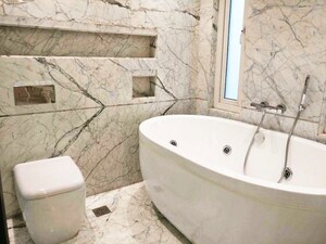 Bathroom in 4 BHK Builder Floor at Panchsheel Park – for Rent