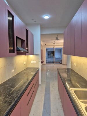 Kitchen in 3.5 BHK Builder Floor at Smart World Gems, Sector 89 – for Rent