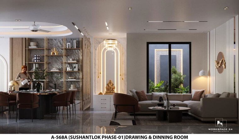 Room, sushant lok i 4 Bedroom 300 Sq.Yd. Builder Floor In Sushant Lok I Gurgaon 10465916