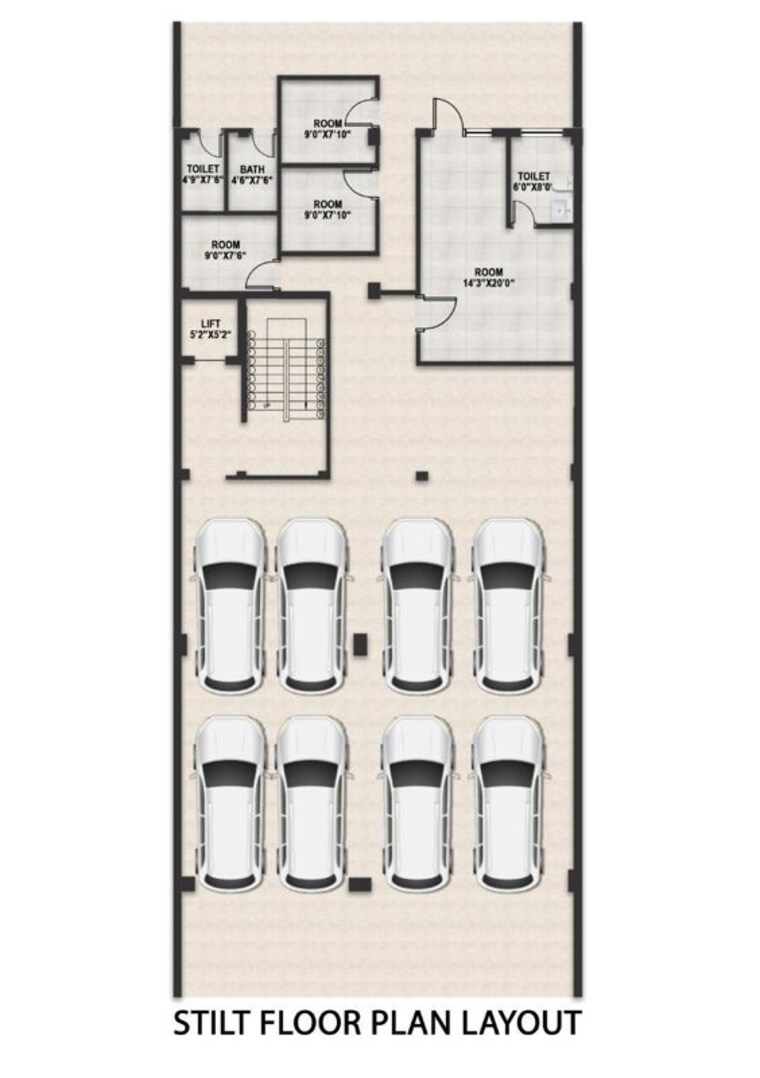 Floor Plan, anant-raj-estate-the-villas 4 Bedroom 381 Sq.Yd. Builder Floor In Sector 63a Gurgaon 10465918