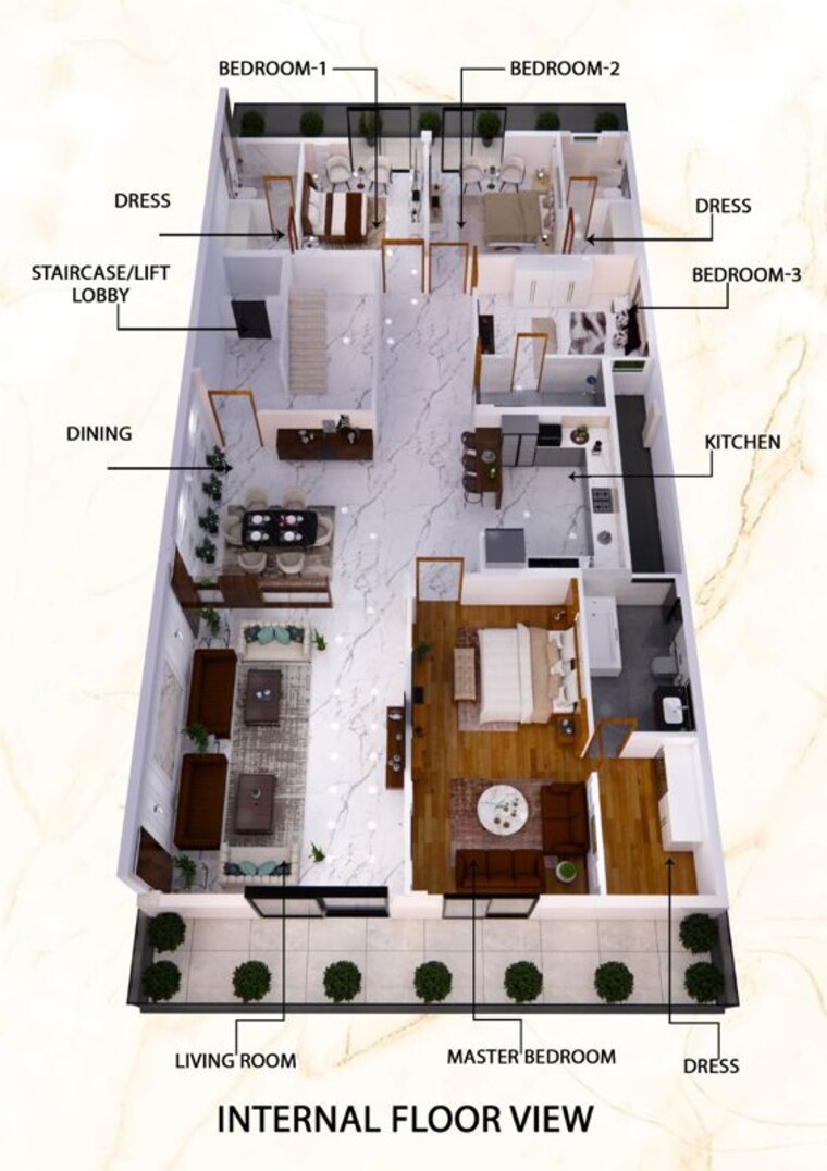 Floor Plan, anant-raj-estate-the-villas 4 Bedroom 381 Sq.Yd. Builder Floor In Sector 63a Gurgaon 10465918