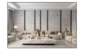 Living Room in 4 BHK Builder Floor at Dlf Phase I – for Sale