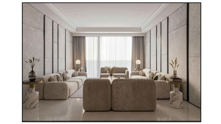 Living Room, dlf phase i 4 Bedroom 500 Sq.Yd. Builder Floor In Dlf Phase I Gurgaon 10465920