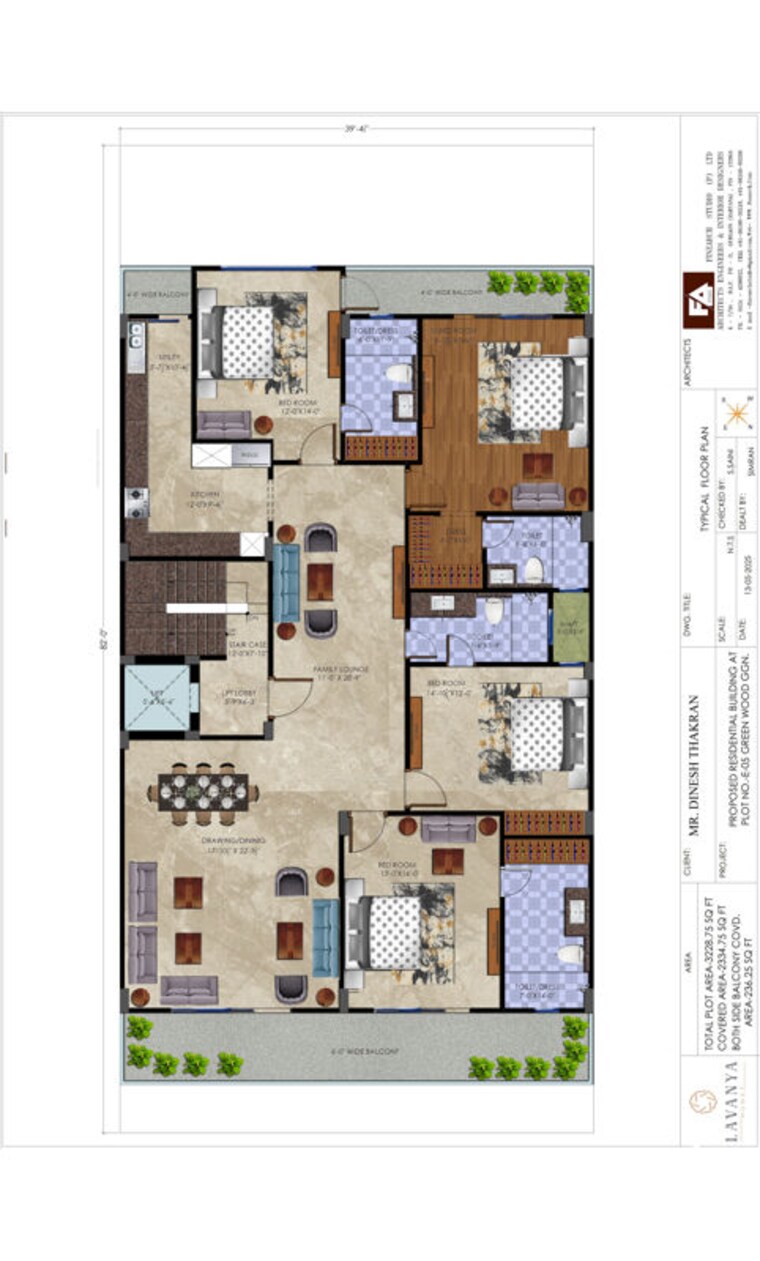 Floor Plan, greenwood-city 4 Bedroom 360 Sq.Yd. Builder Floor In Sector 40 Gurgaon 10465929
