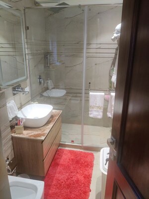 Bathroom in 4 BHK Builder Floor at Safdarjung Enclave – for Rent
