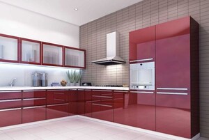 Kitchen in 3 BHK Apartment at Vesu – for Rent